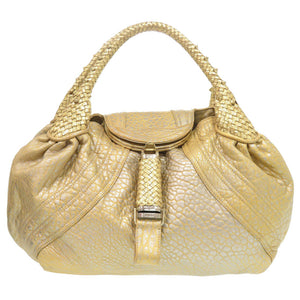 フェンディ スパイバッグ レザー ゴールド ハンドバッグ 1239【中古】FENDI
