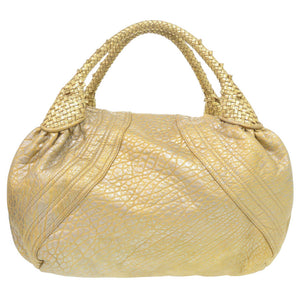 フェンディ スパイバッグ レザー ゴールド ハンドバッグ 1239【中古】FENDI