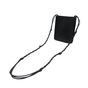 ジルサンダー タングル SM レザー シルバー金具 ブラック 黒 ショルダーバッグ 1240【中古】JIL SANDER