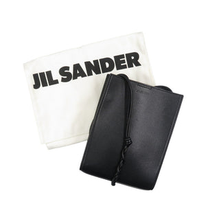 ジルサンダー タングル SM レザー シルバー金具 ブラック 黒 ショルダーバッグ 1240【中古】JIL SANDER
