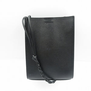 ジルサンダー タングル SM レザー シルバー金具 ブラック 黒 ショルダーバッグ 1240【中古】JIL SANDER