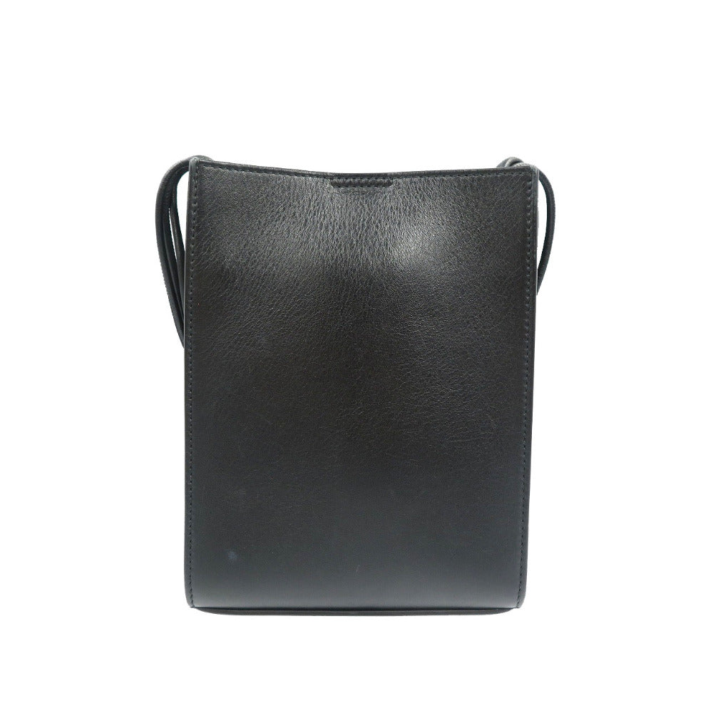 ジルサンダー タングル SM レザー シルバー金具 ブラック 黒 ショルダーバッグ 1240【中古】JIL SANDER