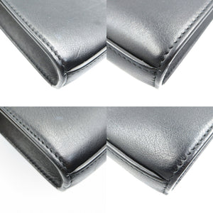 ジルサンダー タングル SM レザー シルバー金具 ブラック 黒 ショルダーバッグ 1240【中古】JIL SANDER