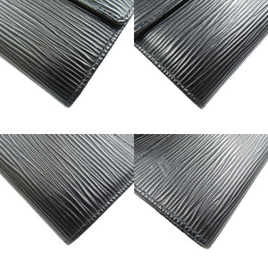 ルイ ヴィトン ポシェット ポルトモネ クレディ M63592 エピ ゴールド金具 ノワール ブラック 黒 長財布 1242【中古】LOUIS VUITTON