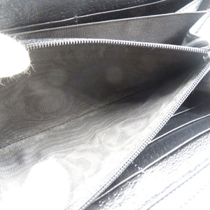 グッチ アニマリエ 523667 ビー 蜂 レザー ゴールド金具 ブラック 黒 ラウンドファスナー 長財布 1243【中古】GUCCI