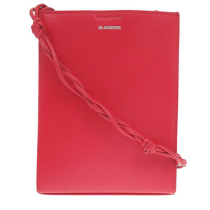 美品 ジルサンダー タングル スモール  レザー JSMT853173 レッド ショルダーバッグ 1258【中古】JIL SANDER