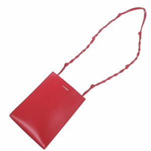 美品 ジルサンダー タングル スモール  レザー JSMT853173 レッド ショルダーバッグ 1258【中古】JIL SANDER