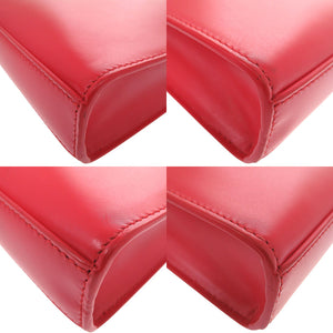 美品 ジルサンダー タングル スモール  レザー JSMT853173 レッド ショルダーバッグ 1258【中古】JIL SANDER