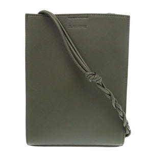 新品同様 ジルサンダー タングル スモール レザー JSMT853173 グリーン ショルダーバッグ 1259【中古】JIL SANDER