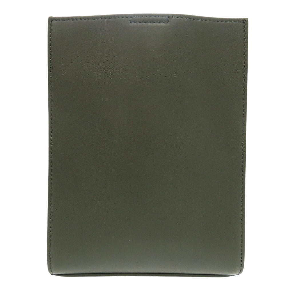 新品同様 ジルサンダー タングル スモール レザー JSMT853173 グリーン ショルダーバッグ 1259【中古】JIL SANDER