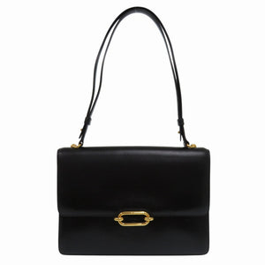 美品 エルメス フォンスベル ボックスカーフ ブラック ショルダーバッグ 〇I(1979年製) ヴィンテージ 1290【中古】HERMES