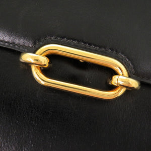 美品 エルメス フォンスベル ボックスカーフ ブラック ショルダーバッグ 〇I(1979年製) ヴィンテージ 1290【中古】HERMES