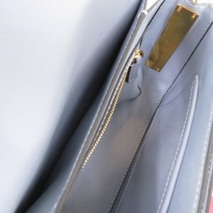 美品 ヴァレンティノ ガラヴァーニ チェーンリンク ショルダーバッグ レザー ライトブルー 1313【中古】Valentino Garavani