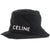 美品 セリーヌ バケットハット Lサイズ 2AU5B968P 帽子 コットン ブラック 1321【中古】CELINE