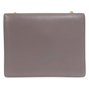 美品 サルヴァトーレフェラガモ チェーンショルダー ガンチーニ DH-21 F893 レザー グレー ショルダーバッグ 1323【中古】Salvatore Ferragamo