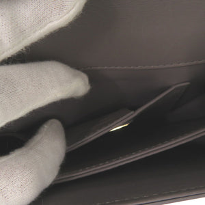 美品 サルヴァトーレフェラガモ チェーンショルダー ガンチーニ DH-21 F893 レザー グレー ショルダーバッグ 1323【中古】Salvatore Ferragamo