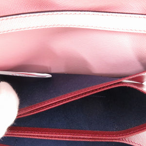 マルニ トランク ショルダーウォレット レザー ピンク 長財布 1328【中古】MARNI