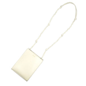 未使用 ジルサンダー タングル SM レザー ゴールド金具 ホワイト 白 ショルダーバッグ 1329【中古】JIL SANDER