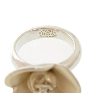 シャネル ヴィンテージ ココマーク カメリア シルバー925 13号 シルバー リング 指輪 1459【中古】CHANEL