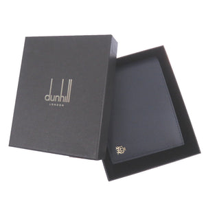 未使用品 ダンヒル ベルグレイブ L2T732N レザー ネイビー/イエロー 二つ折り財布 紺 黄 1469【中古】Dunhill メンズ