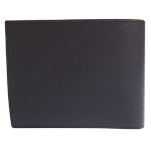 未使用品 ダンヒル FP3070E レザー ダークブラウン 二つ折り財布 茶 1470【中古】Dunhill メンズ