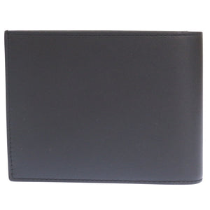 未使用品 ダンヒル 10THP レザー ブラック 二つ折り財布 黒 1471【中古】Dunhill メンズ