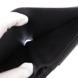 未使用品 ダンヒル 10THP レザー ブラック 二つ折り財布 黒 1471【中古】Dunhill メンズ