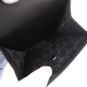 未使用品 ダンヒル 10THP レザー ブラック 二つ折り財布 黒 1468【中古】Dunhill メンズ