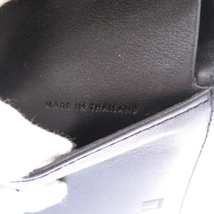未使用品 ダンヒル 10THP レザー ブラック 二つ折り財布 黒 1468【中古】Dunhill メンズ