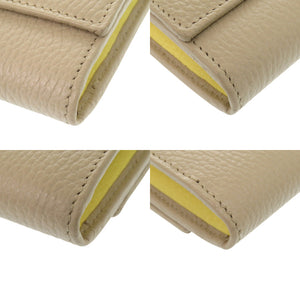 新品同様 グッチ コンチネンタルウォレット レザー ベージュ GGマーモント 456116 長財布 0247【中古】GUCCI