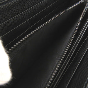 未使用 プラダ 2ML317 QME F002 サフィアーノレザー NERO ネロブラック 長財布 黒 1529【中古】PRADA