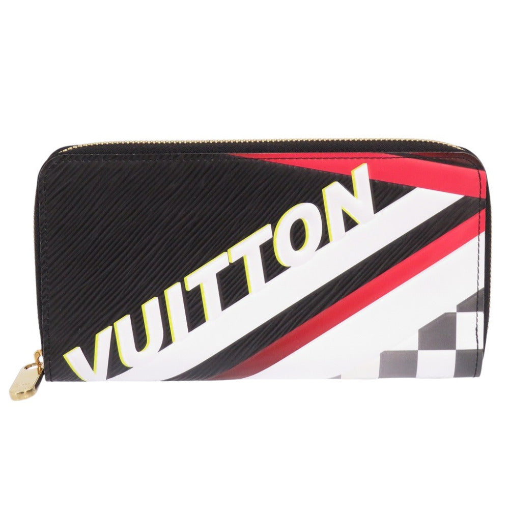 新品同様 ルイ ヴィトン ジッピーウォレット レースライン エピ  ブラック 長財布 黒 LV 1534【中古】LOUIS VUITTON メンズ