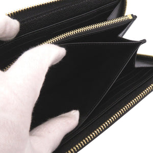 新品同様 ルイ ヴィトン ジッピーウォレット レースライン エピ  ブラック 長財布 黒 LV 1534【中古】LOUIS VUITTON メンズ
