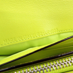 美品 クリスチャンディオール レザー バイカラー L字ファスナー 長財布 青 1546【中古】Christian Dior