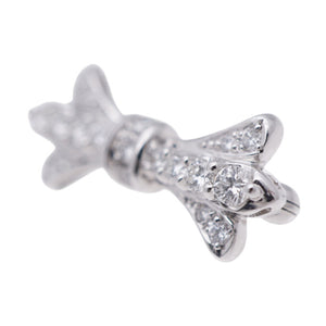 新品同様 ロイヤルアッシャー Pt900 リボンモチーフ 0.50ct ダイヤモンド ブローチ プラチナ/ダイヤ ジュエリー 1575【中古】Royal Asscher