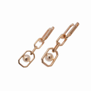 新品同様 シェイ ダイヤモンド パール 750PG ピアス K18ピンクゴールド/ダイヤ/真珠 ピンクゴールド ジュエリー 1576【中古】SHAY