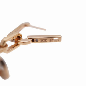 新品同様 シェイ ダイヤモンド パール 750PG ピアス K18ピンクゴールド/ダイヤ/真珠 ピンクゴールド ジュエリー 1576【中古】SHAY