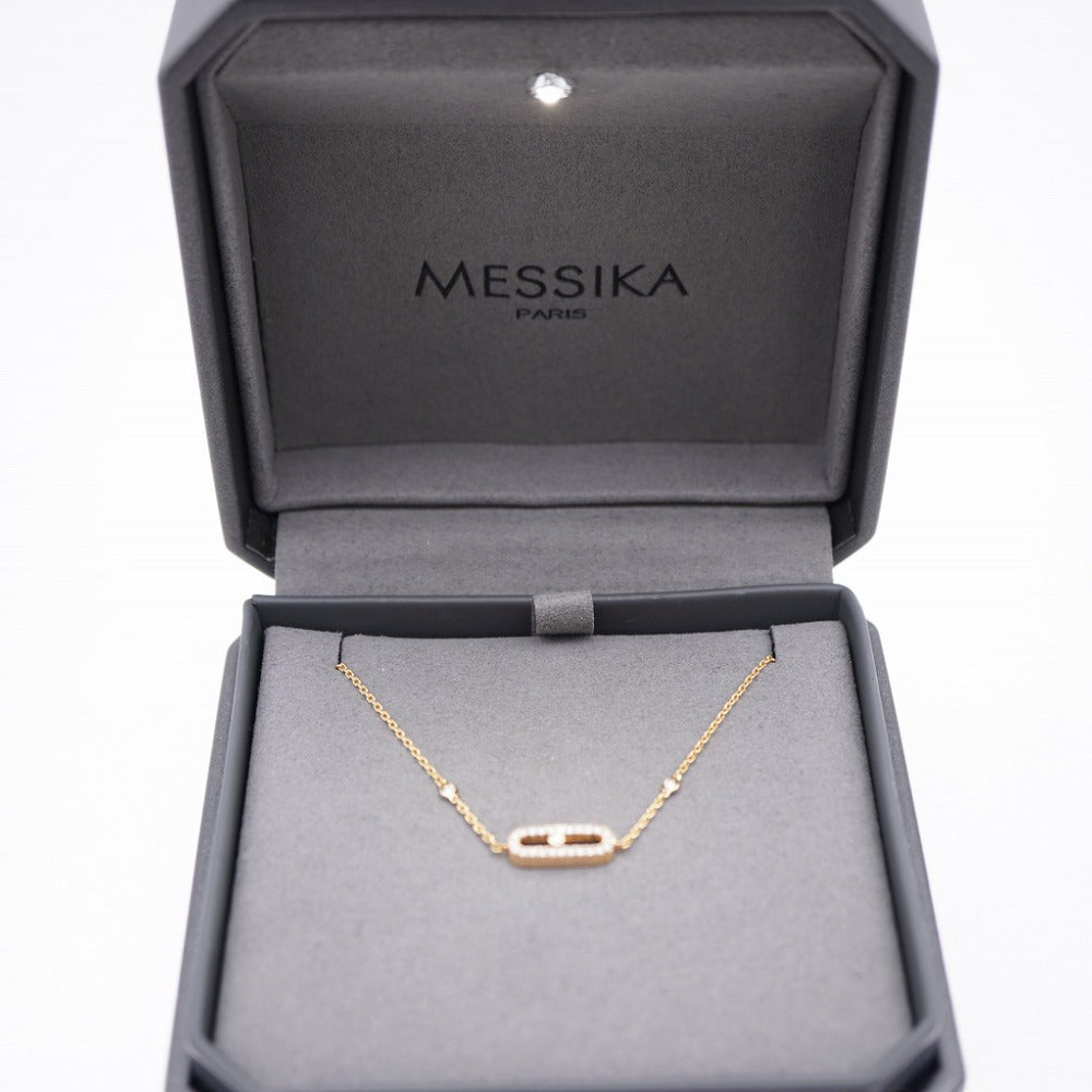 美品 メシカ ムーヴ ウノ 750PG ダイヤ ブレスレット K18PG ピンクゴールド/ダイヤモンド ジュエリー 1577【中古】MESSIKA レディース