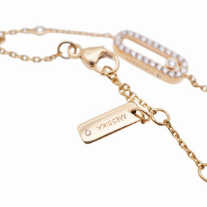 美品 メシカ ムーヴ ウノ 750PG ダイヤ ブレスレット K18PG ピンクゴールド/ダイヤモンド ジュエリー 1577【中古】MESSIKA レディース