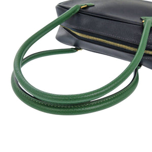 美品 エルメス ミニプリュム クシュベル ブルーインディゴ ヴェール ハンドバッグ 紺 1607【中古】HERMES