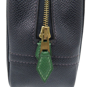 美品 エルメス ミニプリュム クシュベル ブルーインディゴ ヴェール ハンドバッグ 紺 1607【中古】HERMES