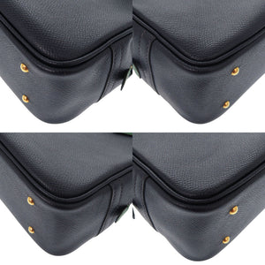 美品 エルメス ミニプリュム クシュベル ブルーインディゴ ヴェール ハンドバッグ 紺 1607【中古】HERMES