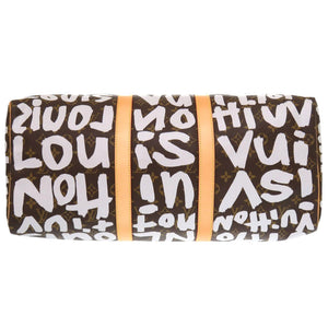 美品 ルイ ヴィトン キーポル50 モノグラム グラフィティ ホワイト M92197 ボストンバッグ LV 1608 【中古】 LOUIS VUITTON