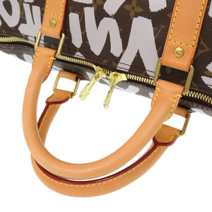美品 ルイ ヴィトン キーポル50 モノグラム グラフィティ ホワイト M92197 ボストンバッグ LV 1608 【中古】 LOUIS VUITTON