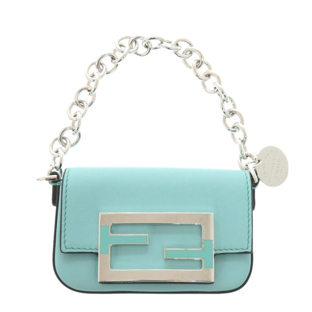 新品同様 フェンディ TIFFANY&Co. コラボ ナノバケット 7ASO45 ティファニーブルー ハンドバッグ 1616【中古】FENDI