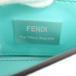 新品同様 フェンディ TIFFANY&Co. コラボ ナノバケット 7ASO45 ティファニーブルー ハンドバッグ 1616【中古】FENDI