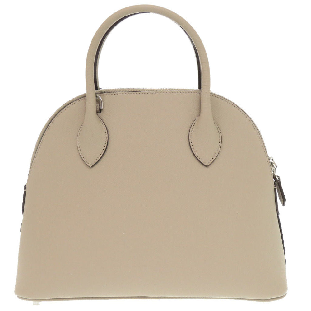 未使用品 ボナベンチュラ エマバッグ 28 スモール ノブレッサ 4BON16 レザー グレージュ  ハンドバッグ 1689【中古】BONAVENTURA