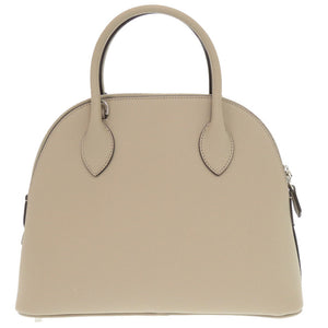 未使用品 ボナベンチュラ エマバッグ 28 スモール ノブレッサ 4BON16 レザー グレージュ  ハンドバッグ 1689【中古】BONAVENTURA