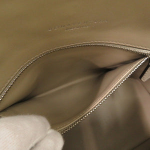 未使用品 ボナベンチュラ エマバッグ 28 スモール ノブレッサ 4BON16 レザー グレージュ  ハンドバッグ 1689【中古】BONAVENTURA