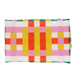 未使用 マルニ マーケット ウーブン マイクロ  M00178 M00IW 0M215 ポリプロピレン グリーン ハンドバッグ 緑 1697【中古】MARNI